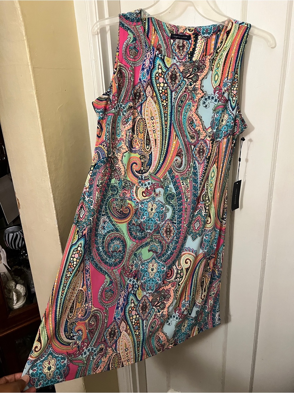Tommy Hilfiger Multicolor Paisley Sleeveless Shift Dress